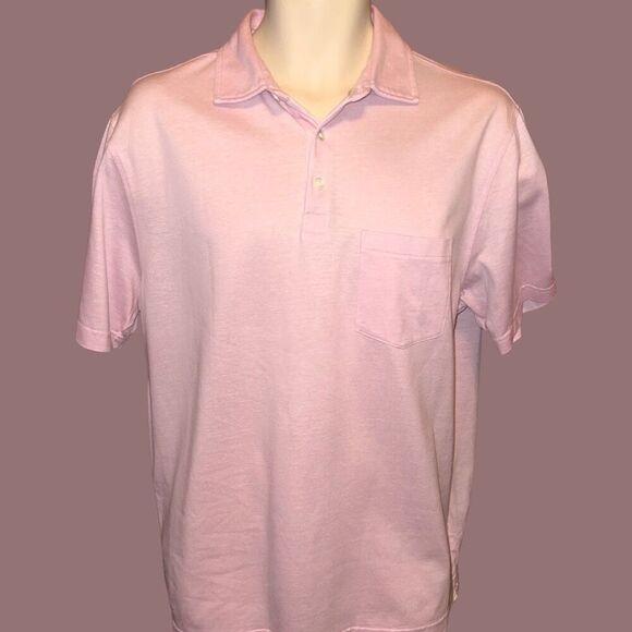 Peter Millar Pink Crown Cool Short Sleeve Golf Polo Size Large #51 - Picture 3 of 6
